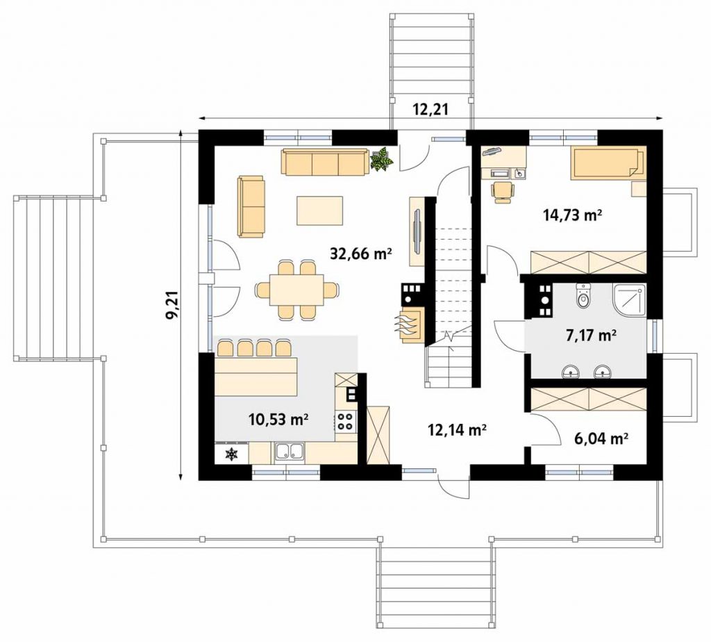 Projekt domu JAGODOWY DR-S