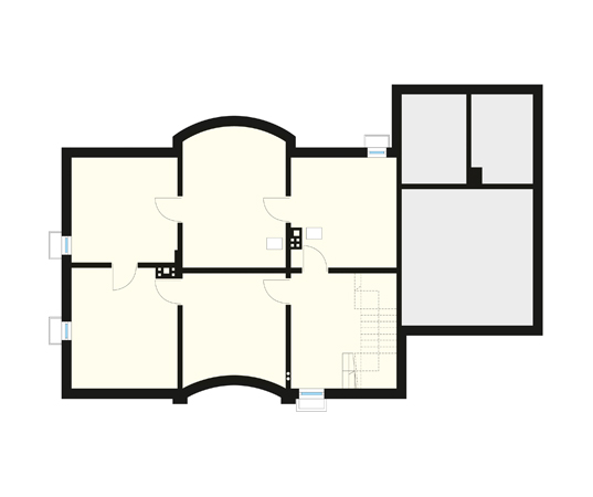 Projekt domu Ocean 4 - rzut piwnicy