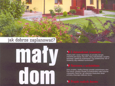 Okładka do artykułu: 'Jak dobrze zaplanować mały dom?'