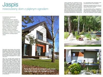 Okładka do artykułu: 'Jaspis nowoczesny dom z pięknym ogrodem'