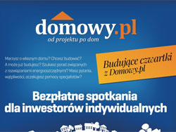 Fragment plakatu Budujące czwartki z Domowy.pl Plakat Budujące czwartki
