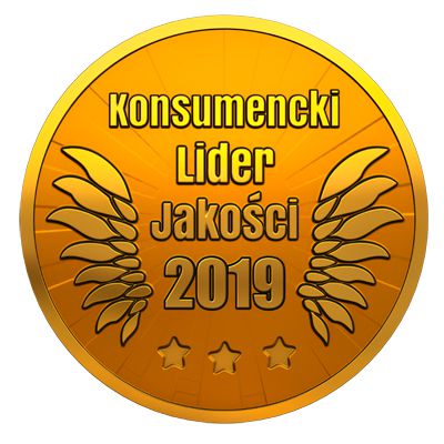 Złote godło Konsumencki Lider Jakości 2019