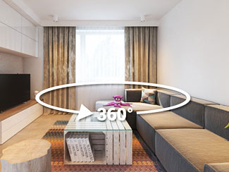 Panorama 360° - interaktywne oglądanie wnętrz
