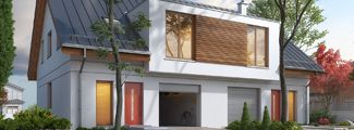 Bali - Nowoczesny projekt domu w zabudowie bliźniaczej
